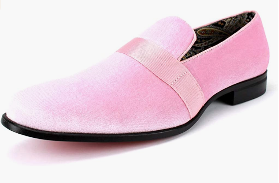 AFTER MIDNIGHT Pink dress shoes for mens