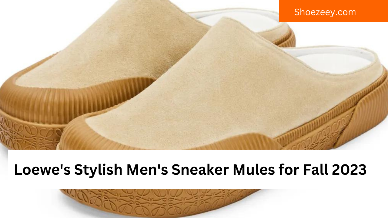 Loewe's Stylish Men's Sneaker Mules for Fall 2023