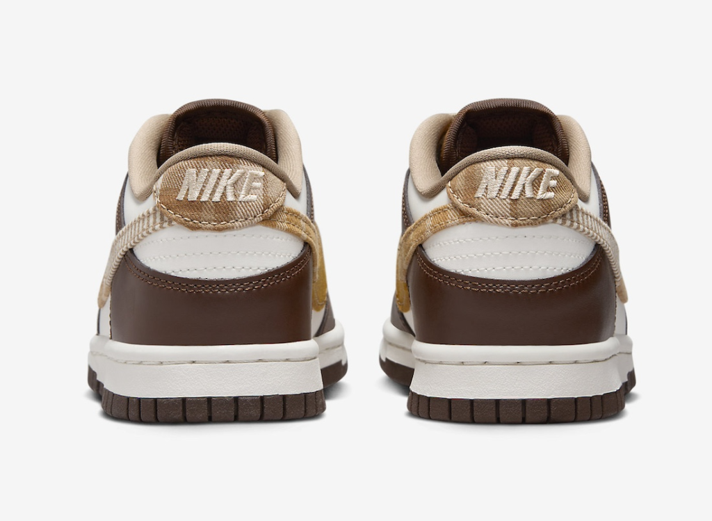 Nike Dunk Low GS “Brown Plaid” Details